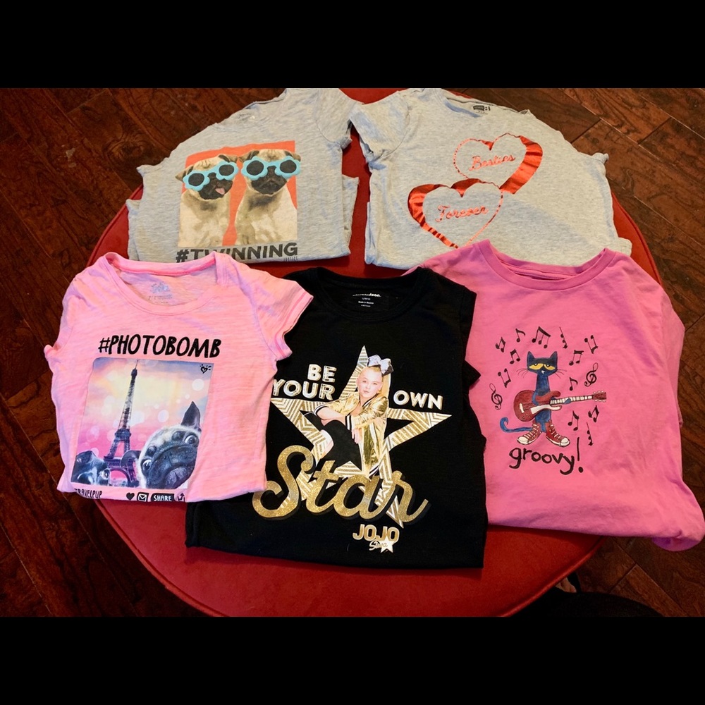 8 piece girls lot JoJo justice, crazy 8, Pete cat